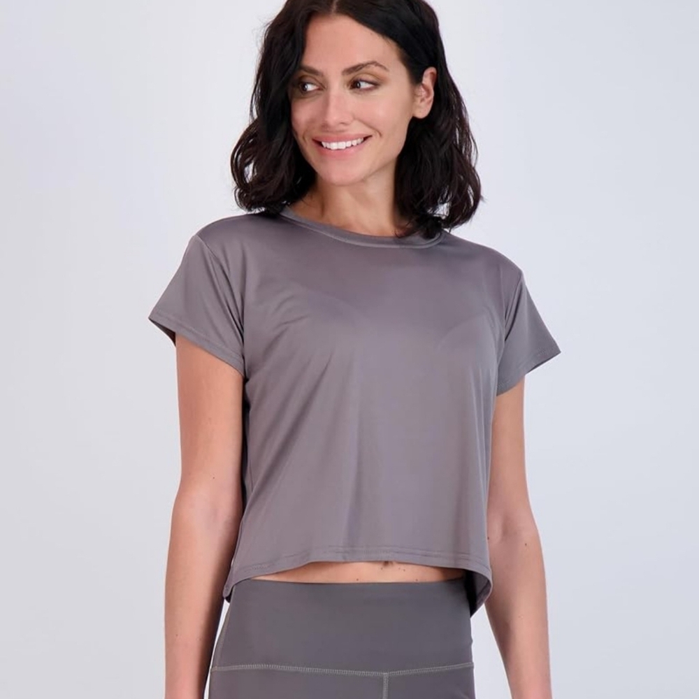 lululemon athletica Taupe Crop Top